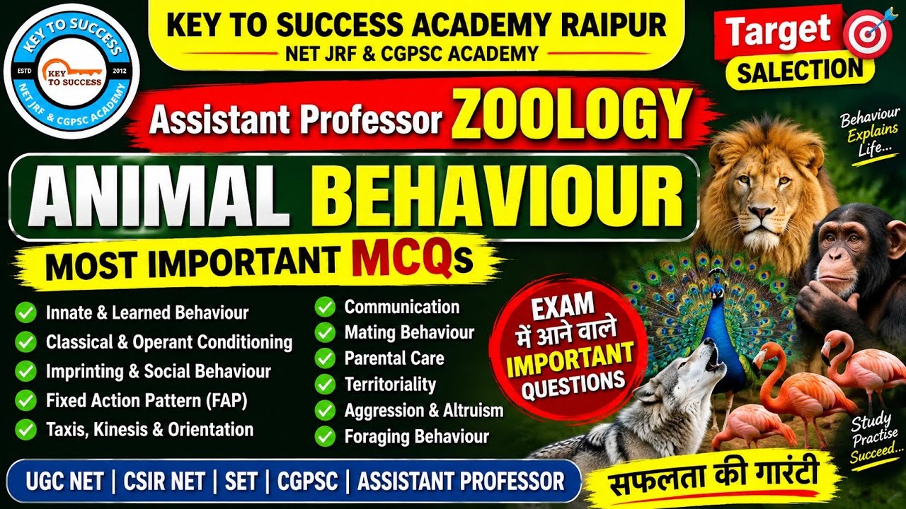 mcq on animal behaviour
