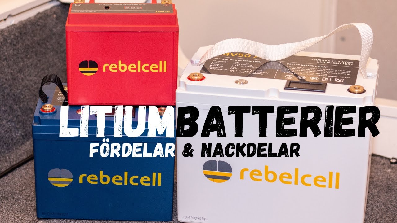 Litiumbatterier - F&ouml;rdelar & Nackdelar