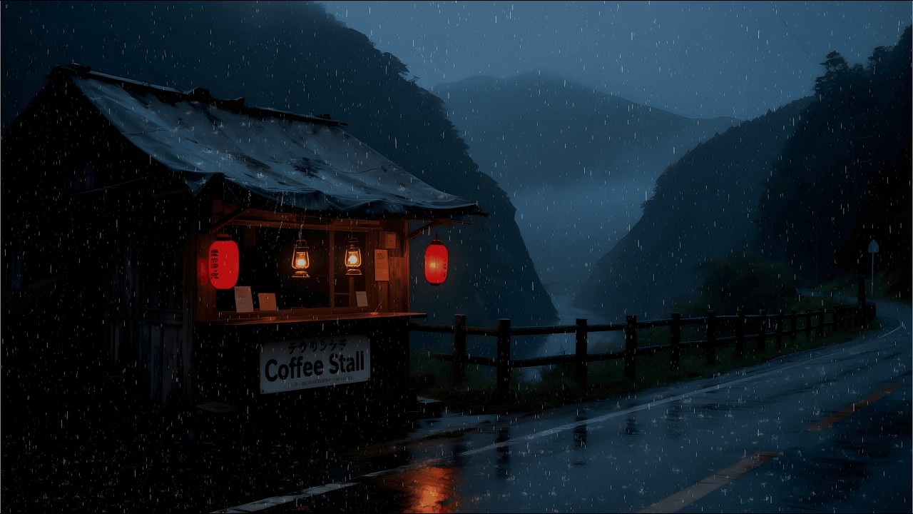 When Everything Feels Still 🌧️ Rainy Night Lofi Music for Sleep & Relaxation