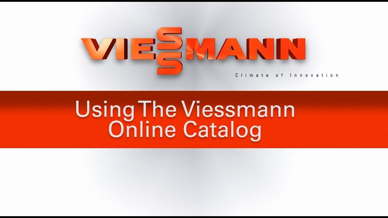 Using the Viessmann Online Catalog
