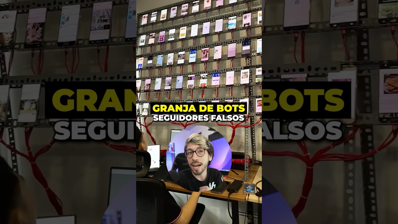 Granja de bots para redes sociales #tecnologia #redessociales #marketingdigital #seguidores