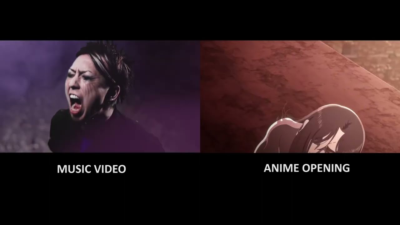 Rumbling Attack on titan Scream MV & Opening comparison