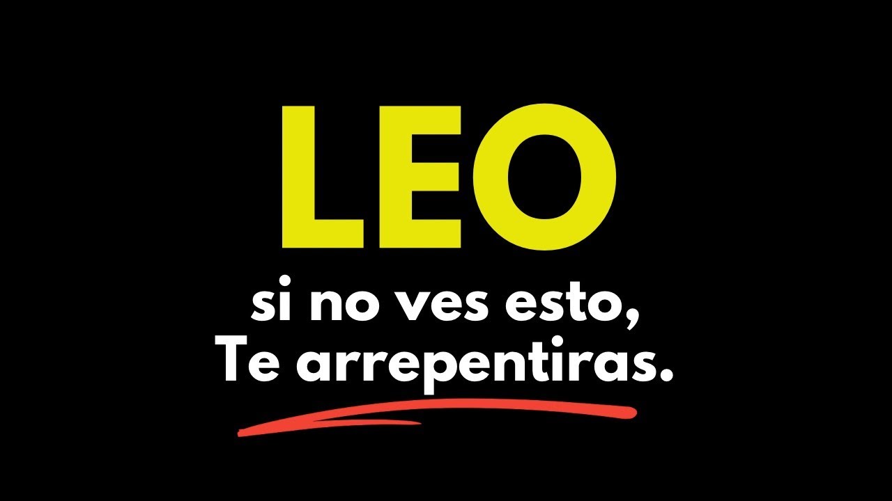 LEO♌💸 ESTÁ POR SUCEDER LO IMPACTANTE🚨 AQUÍ ESTÁ LA SEÑAL QUE BUSCABAS💸🚨MENUDO GIRO DE TUERCA‼️💰🪙🏅