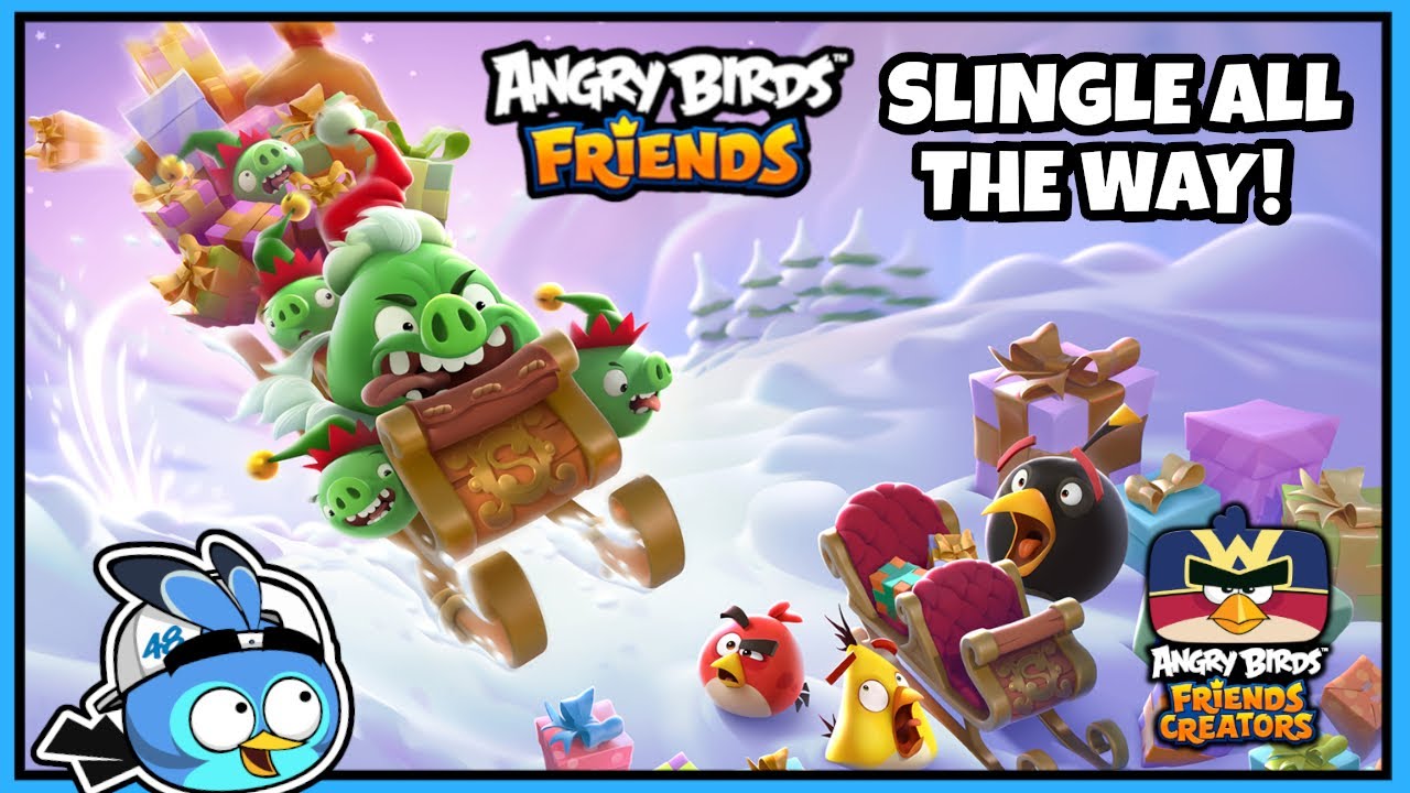 Игровой процесс турнира Angry Birds Friends Slingle All The Way! 🎅