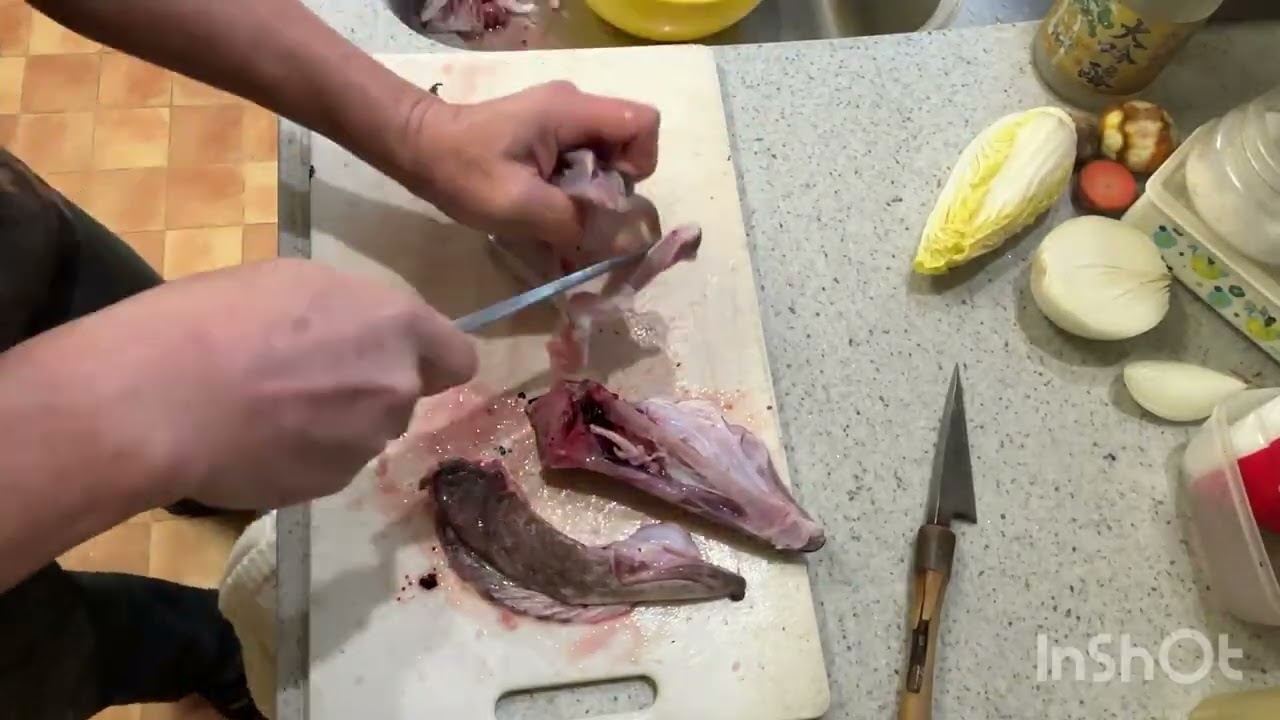 【真鱈を捌く‼️】