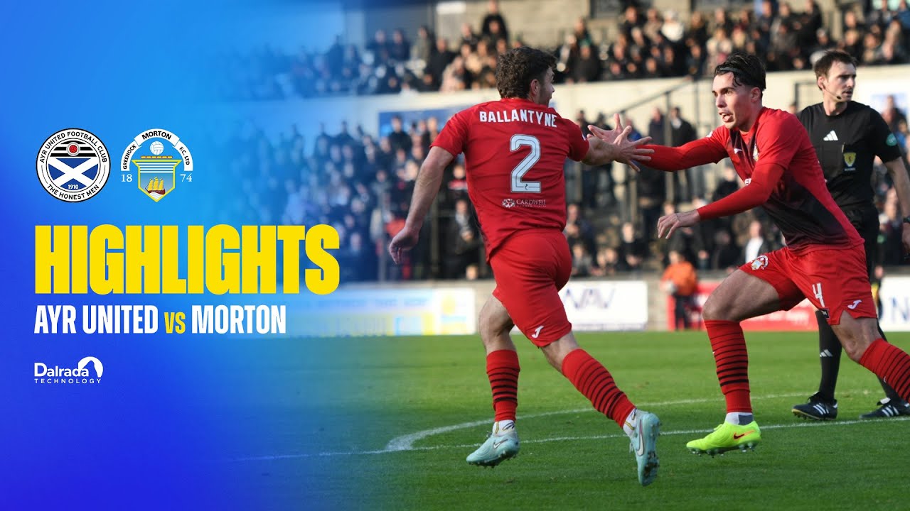 Ayr United vs Morton | William Hill Championship | 18/10/25