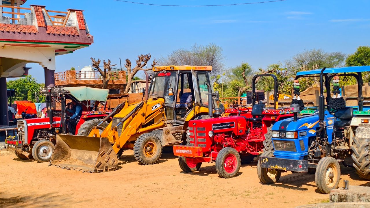 High Load Tractor Pulling Power Test | Mahindra 475 | Eicher 380 | Kubota Overturned While Running