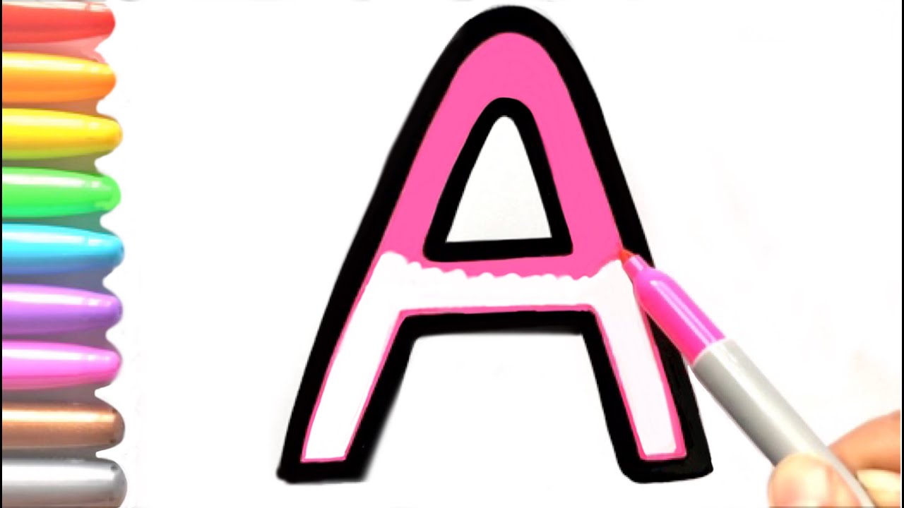 Learn English Alphabet A-Z Learn Colors with Drawing and Coloring ABC Song| Happy Joy Art