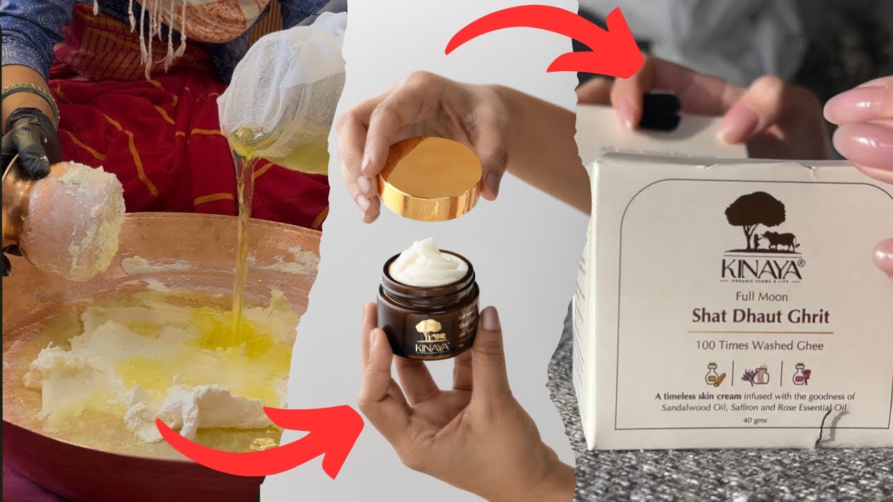 Best Natural Skin Moisturizer | Shat Dhaut Ghrit | Ghee Cream | Heals All Types of Skin Issues