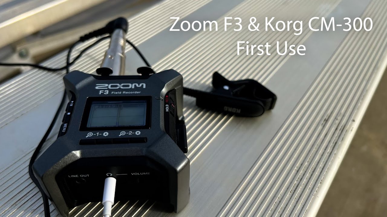 Zoom F3 and Korg CM-300 First Use