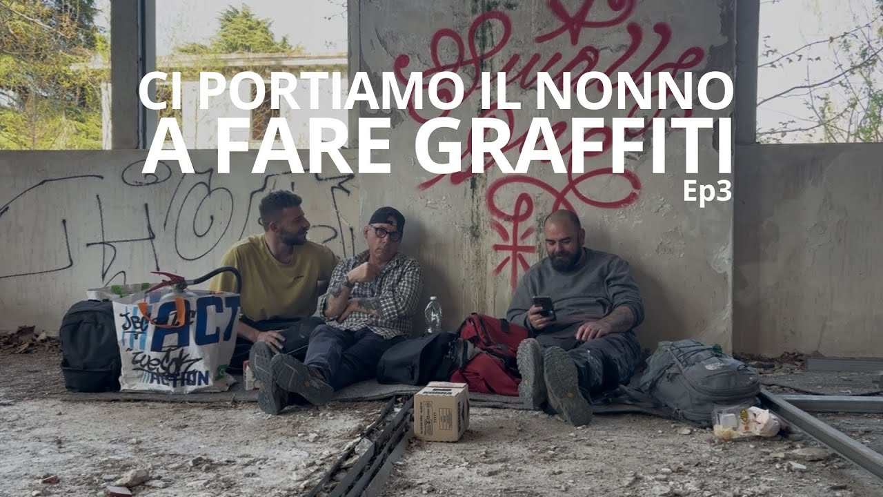 CI PORTIAMO IL NONNO A FARE GRAFFITI (Vlog Ep3)