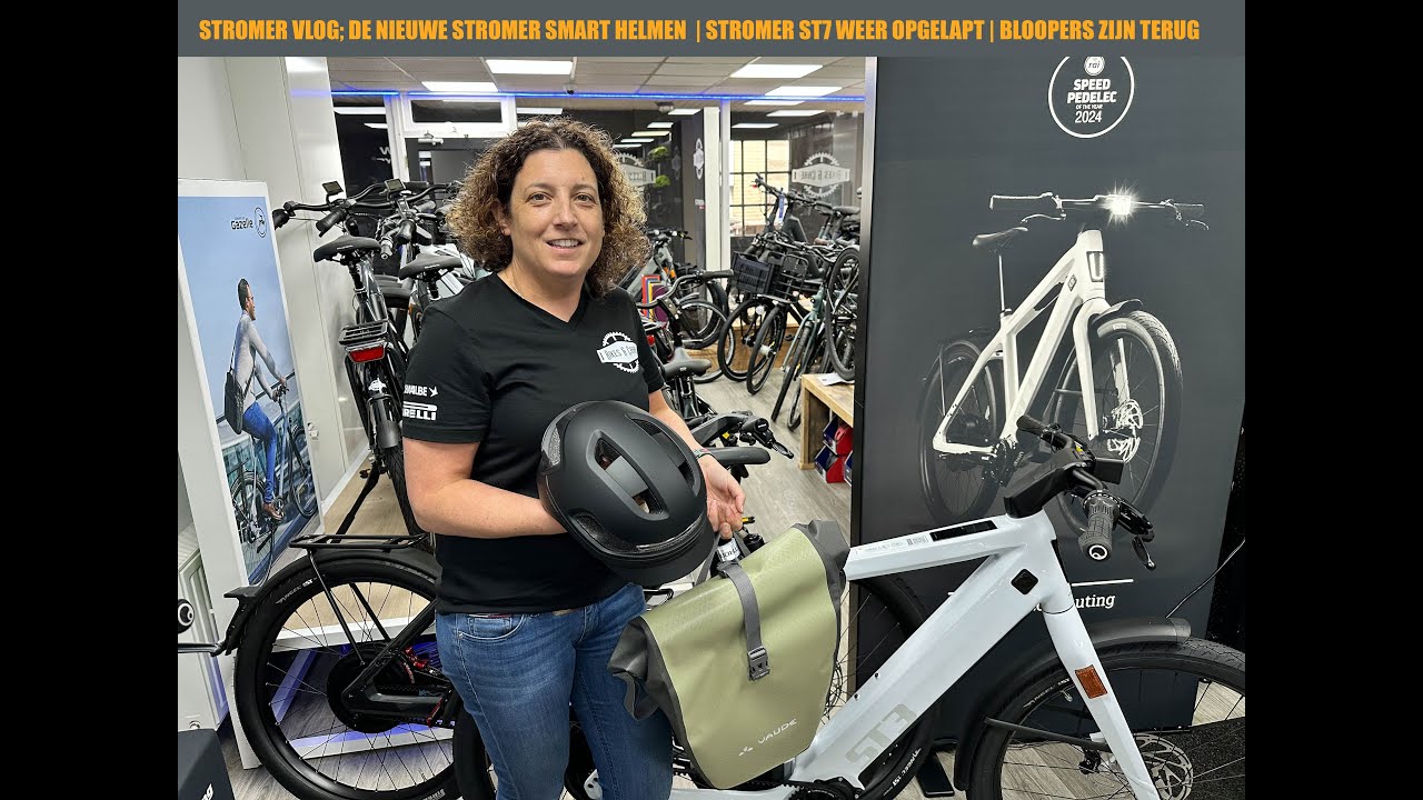 STROMER VLOG; DE NIEUWE STROMER SMART HELMEN  | STROMER ST7 WEER OPGELAPT | BLOOPERS ZIJN TERUG
