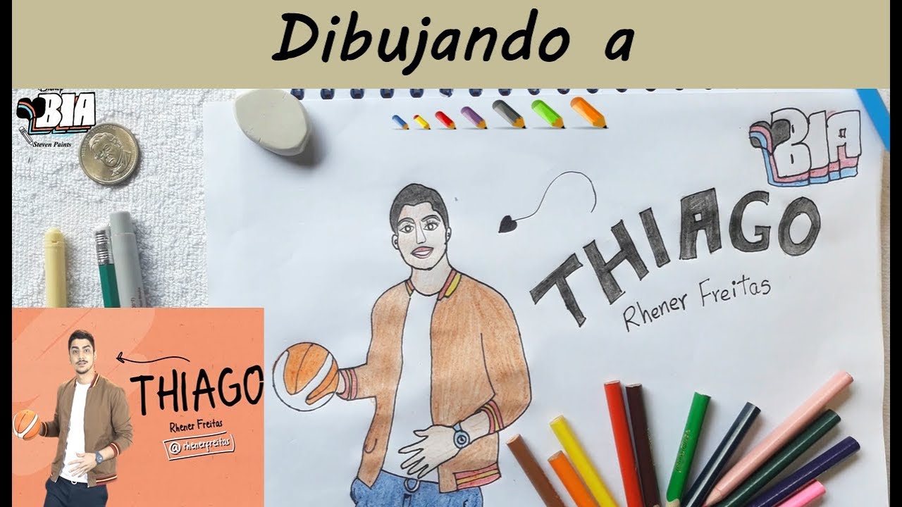 Dibujando a Thiago de Bia, Conoce a los Personajes, Thiago es Rhener Freitas | Bia