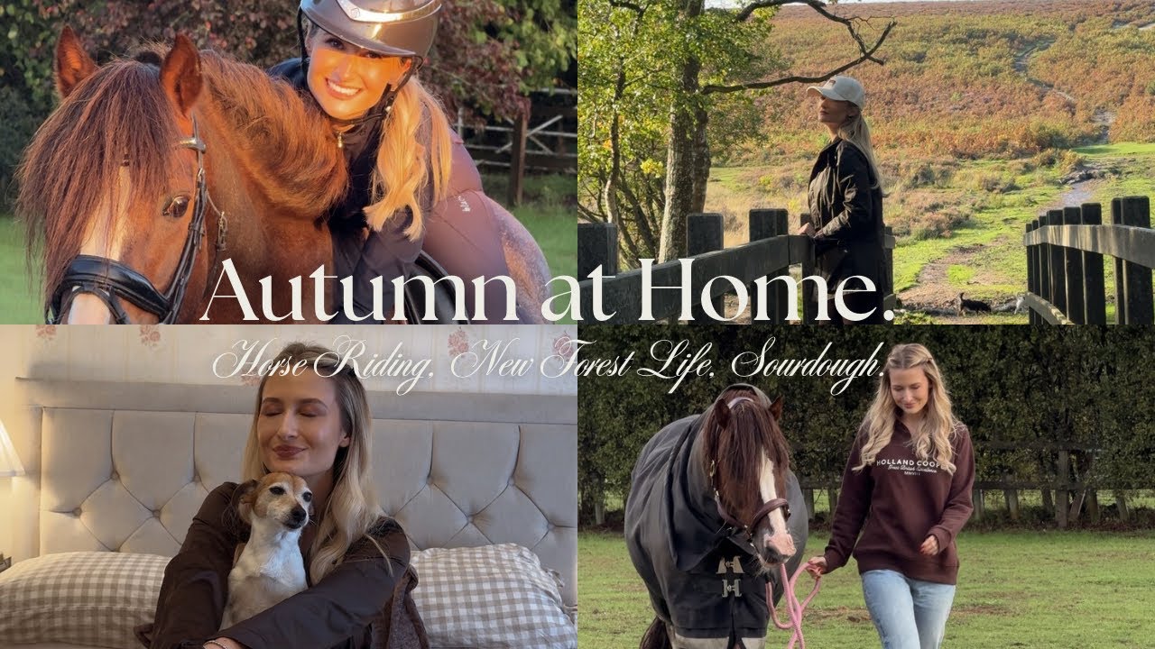 Autumn in the English Countryside 🐴🍂  Horse Riding, New Forest Life, Sourdough - Scarlet Martin