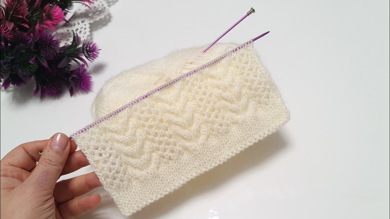 İki şiş çok güzel bayan yelek hırka örgü modeli / women knitting pattern