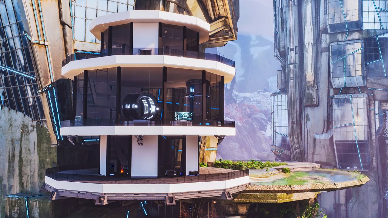 Modern Rooftop Base | Build Tutorial | ARK: Survival Ascended