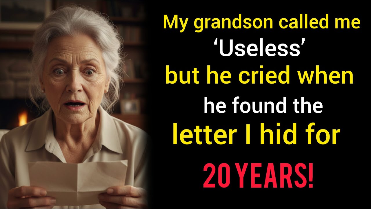 My grandson called me ‘useless’… until he found the letter I hid for 20 years.”