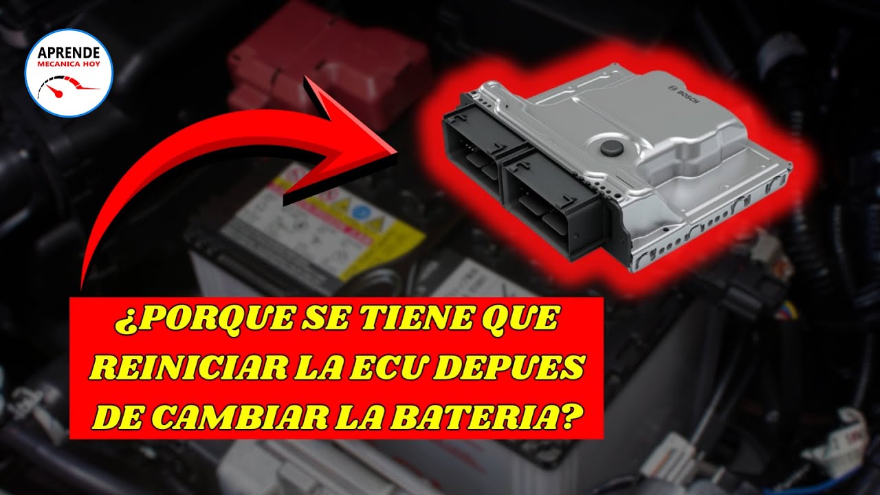 Como programar la ECU despues de cambiar la bateria del coche