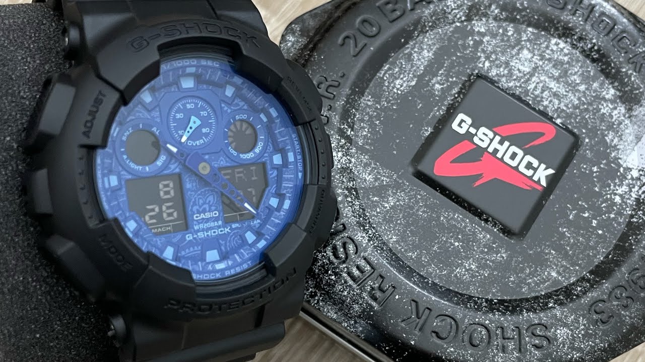 Casio G-SHOCK Watch GA-100BP-1AER (Unboxing) @UnboxWatches