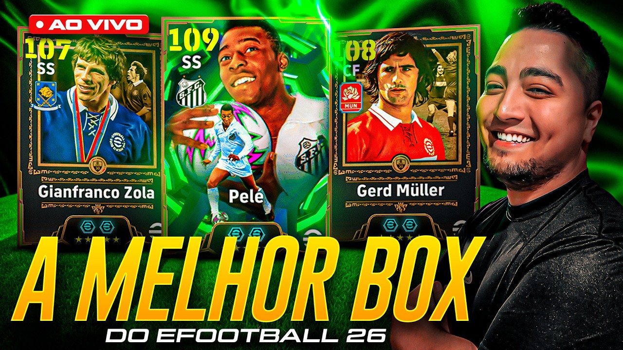 🟢 AO VIVO EFOOTBALL 2026: CHEGARAM O NOVO PELÉ + ZOLA E GERD MÜLLER!!! 🟢 !pix !zap !cam