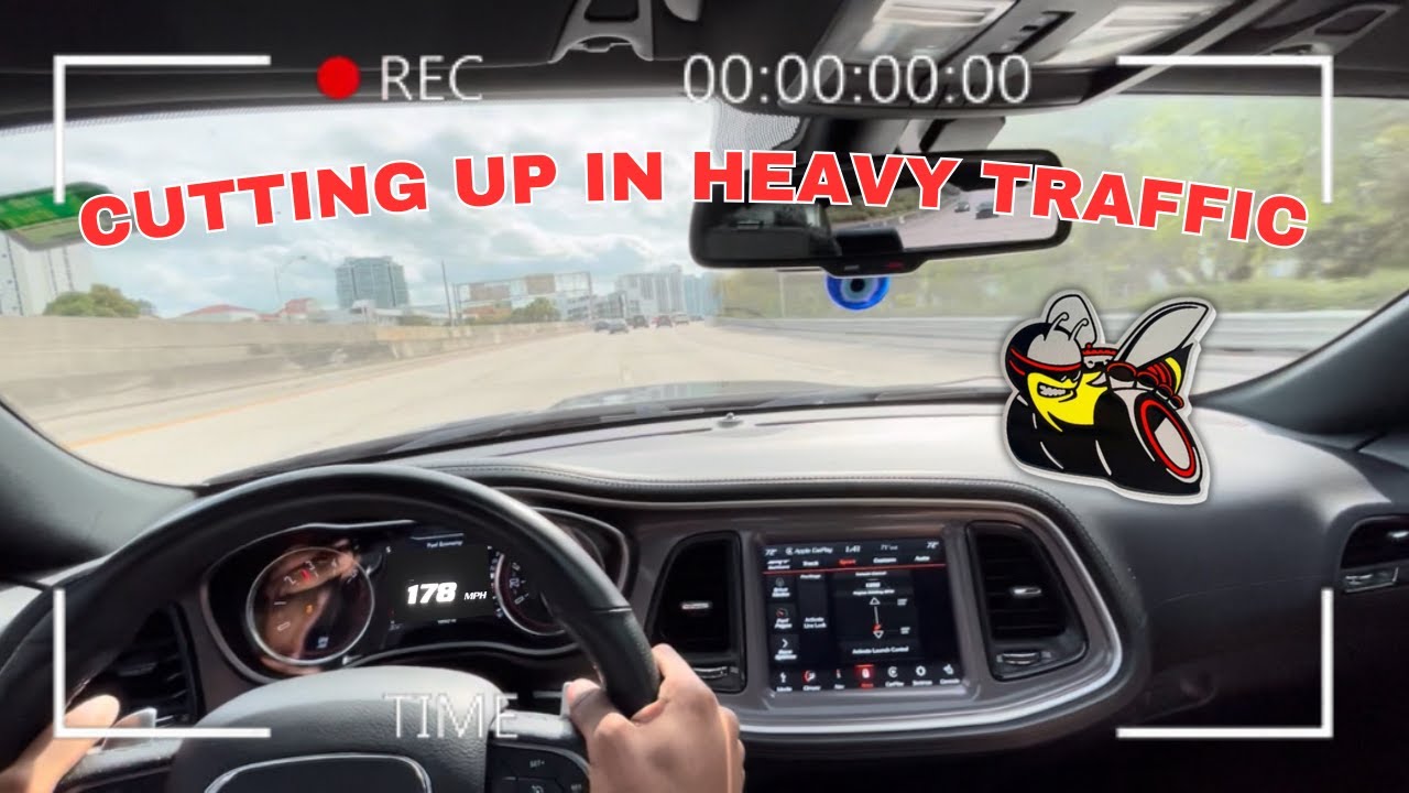 CUTTING UP THROUGH RUSH HOUR TRAFFIC 😳💨 (INSANE DOWNSHIFTS)
