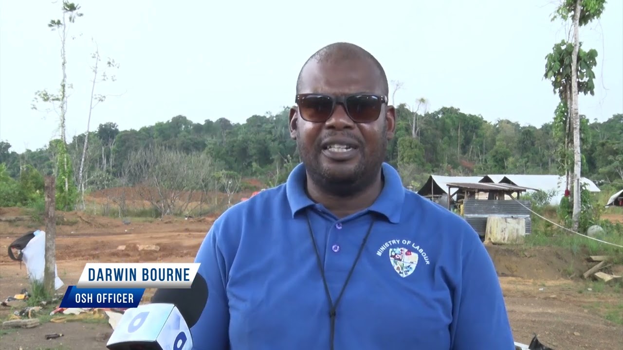 OSH Officers inspect mining camps in Region 8