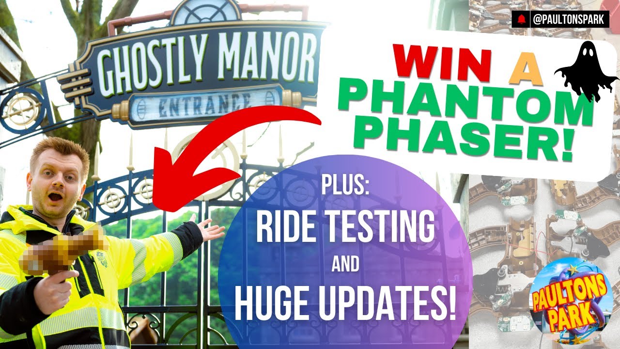 WIN a Phantom Phaser! 🔫 PLUS Ride Testing & HUGE Ghostly Manor Updates! 👻🎯 | Construction Update #5