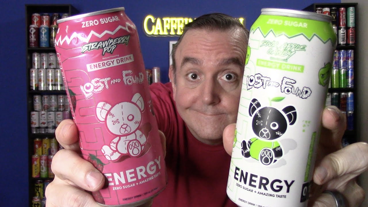 Lost and Found Strawberry Pop & Sour Apple Candy Energy Drink Review