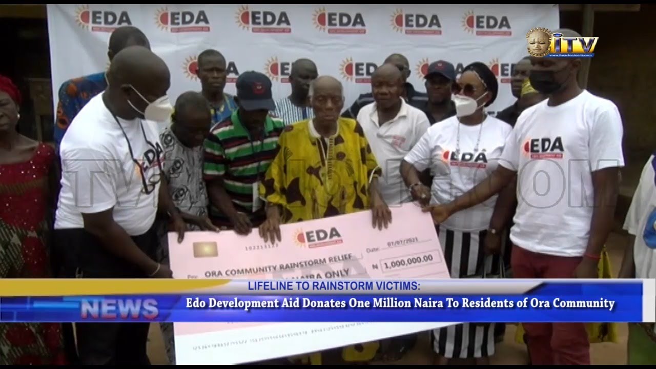 Edo Development Aid Donates One Million Naira To Residents of Ora Community