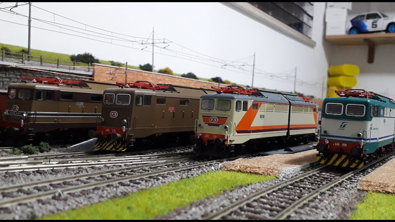 I miei modelli in H0 (Parte 1), Locomotive Elettriche FS E646 / E645 di prima e seconda serie.