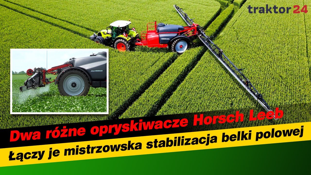 Dwa różne opryskiwacze Horsch Leeb AX, które łączy mistrzowska stabilizacja belki polowej #horsch