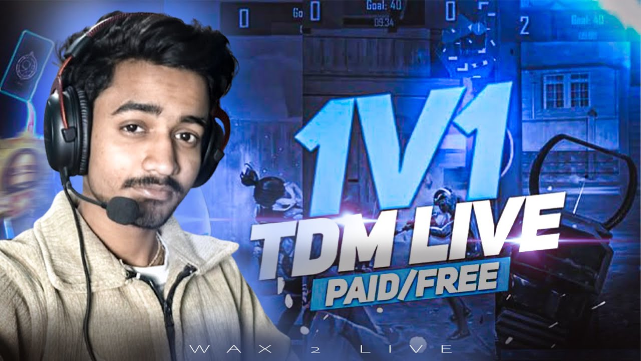1v1 TDM WITH SUBSCRIBERS 🔥 IN 60FPS AAJAO I BGMI LIVE II🔥😳 ‪@Wax2Gaming‬