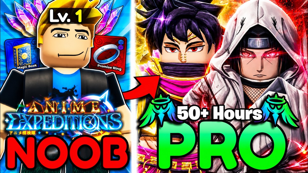 Я потратил 50+ часов на прохождение НОВОГО обновления Anime Expeditions! Из нуба в про, эп. 3