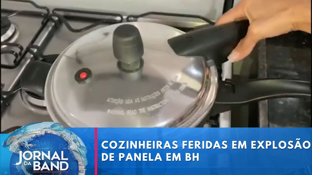 Panela explode e fere duas cozinheiras | Jornal da Band