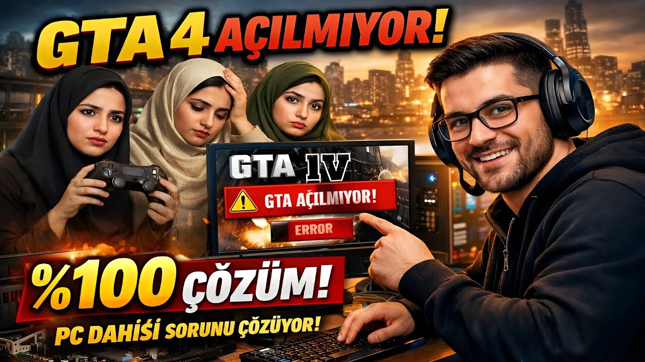 GTA 4 STEAM AÇILMIYORSA BUNU İZLE! %100 KESİN ÇÖZÜM 🔥