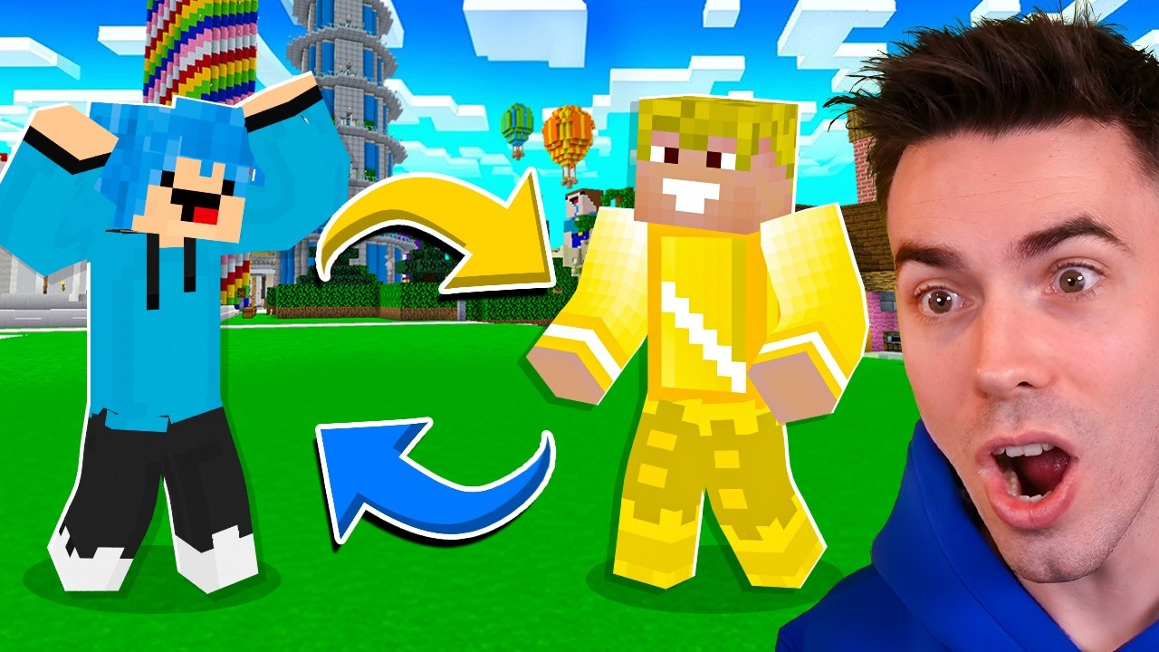 ZAMIENIAMY SIĘ KOLORAMI w Minecraft! 🔵🟡