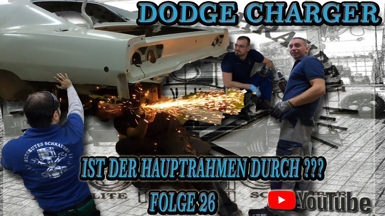 Dodge Charger 1968 Restauration Folge 26 Hauptrahmen Schweißen Heck erneuern