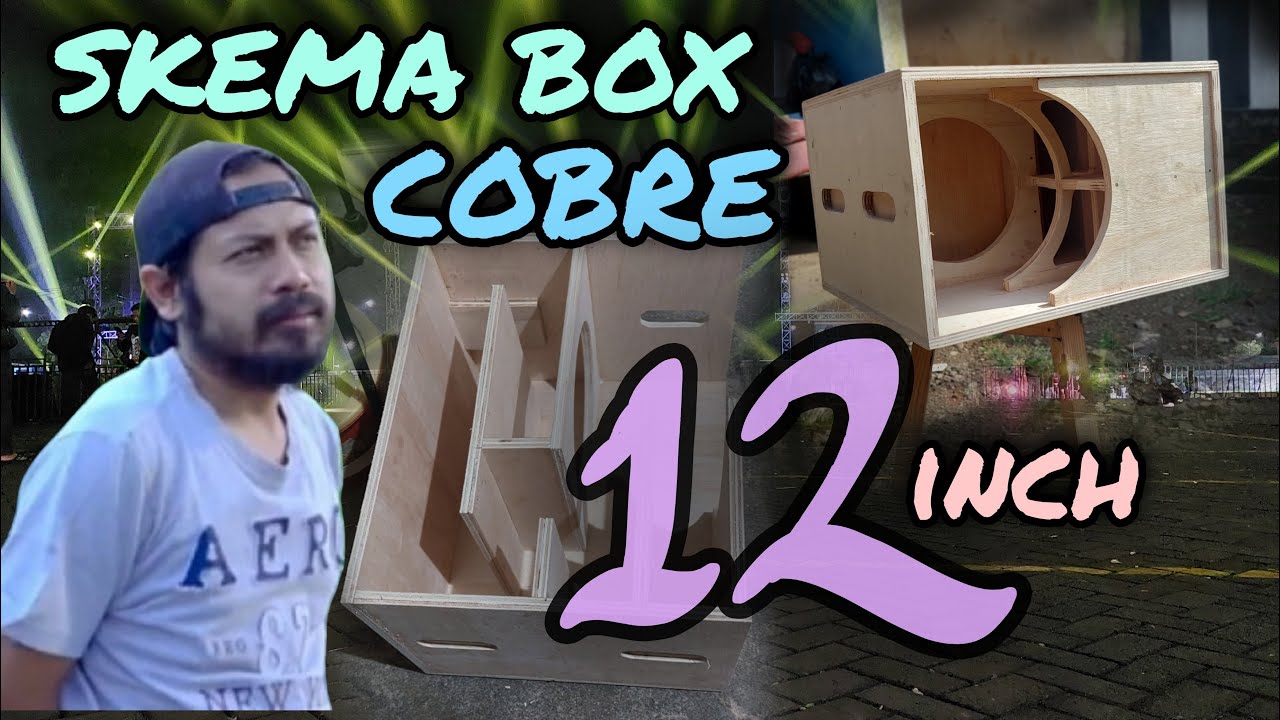 SKEMA Box speaker subwoofer model cobre brewog 12 inch cocok buat miniatur maupun rumahan