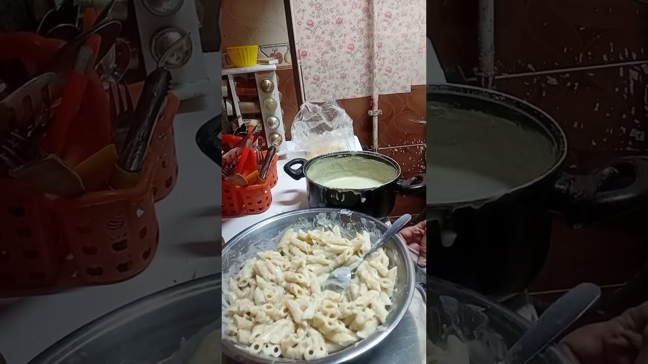 طريقه عمل المكرونه البشامل بالحمه فطرنا النهرده 😋😋🌸🌸👌👌