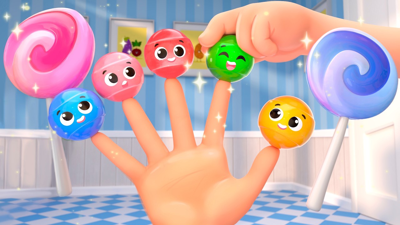 Finger Family with Yummy Lollipop Fun | Lalafun Nursery Rhymes & Kids Songs
