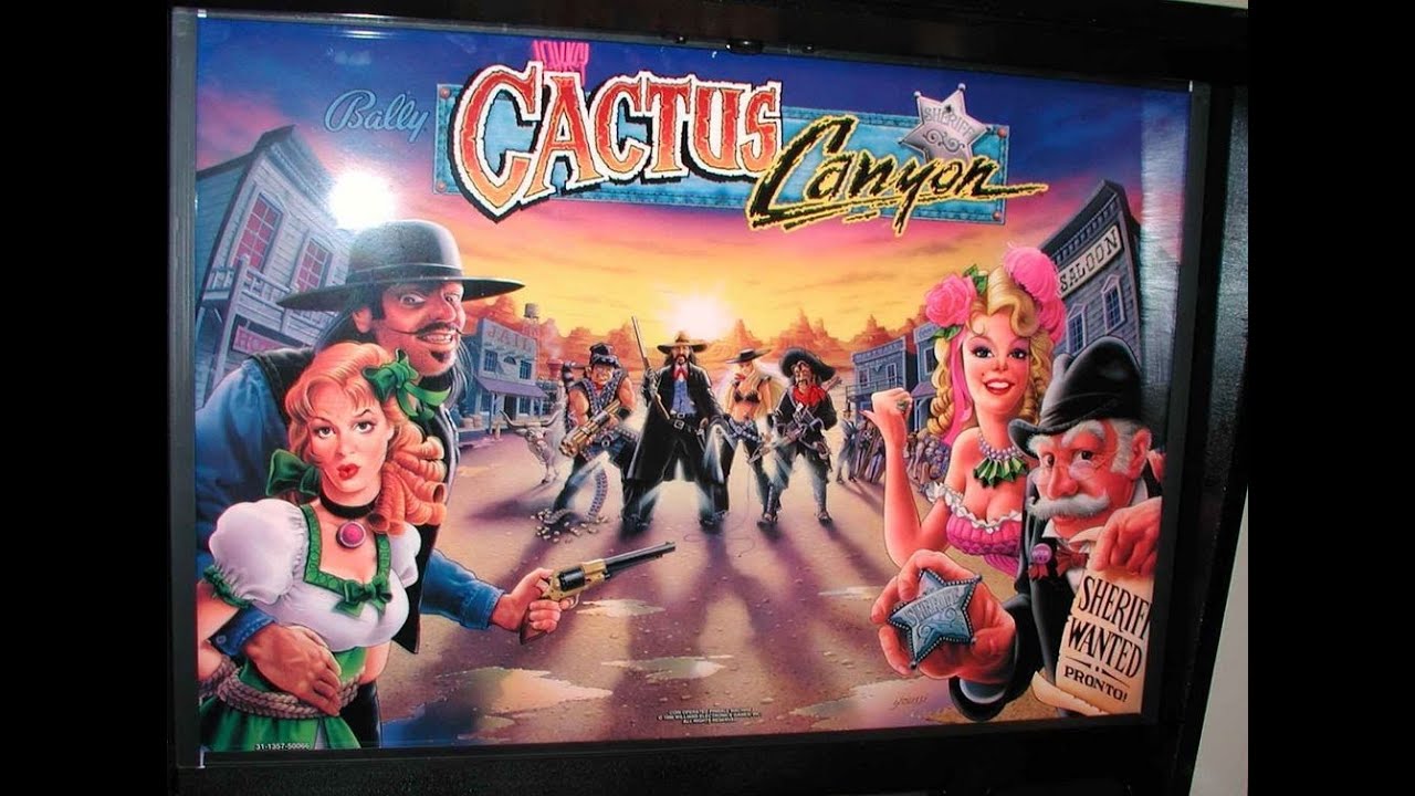 1998 Bally CACTUS CANYON Pinball Machine In Action
