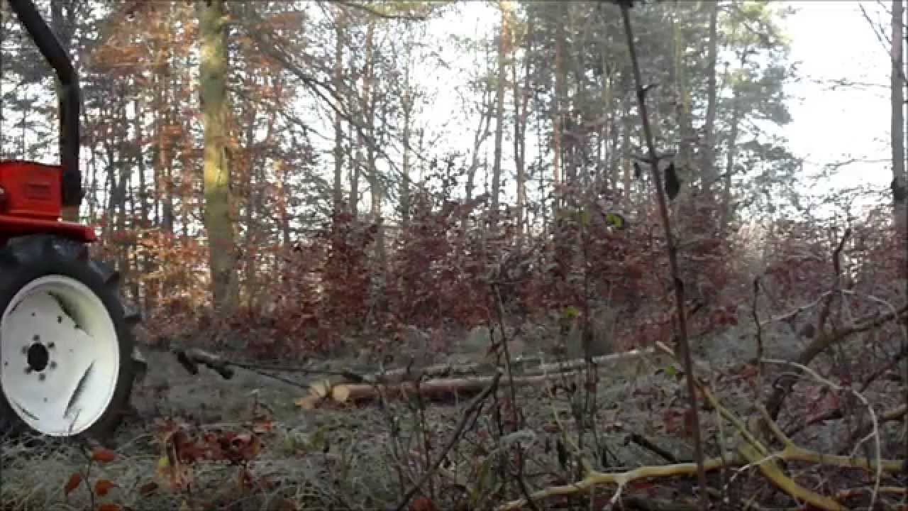 Kubota B1902 Im Wald Holz schleppen