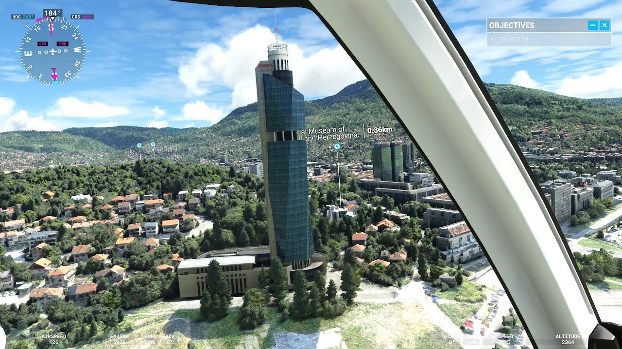 Microsoft Flight Simulator - Sarajevo, Bosnia (World Update XIV: Central Eastern Europe)