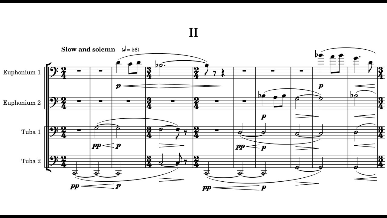 Tuba Quartet, Op. 10, Mvt. II “Slow and Solemn” // B. Kallestein