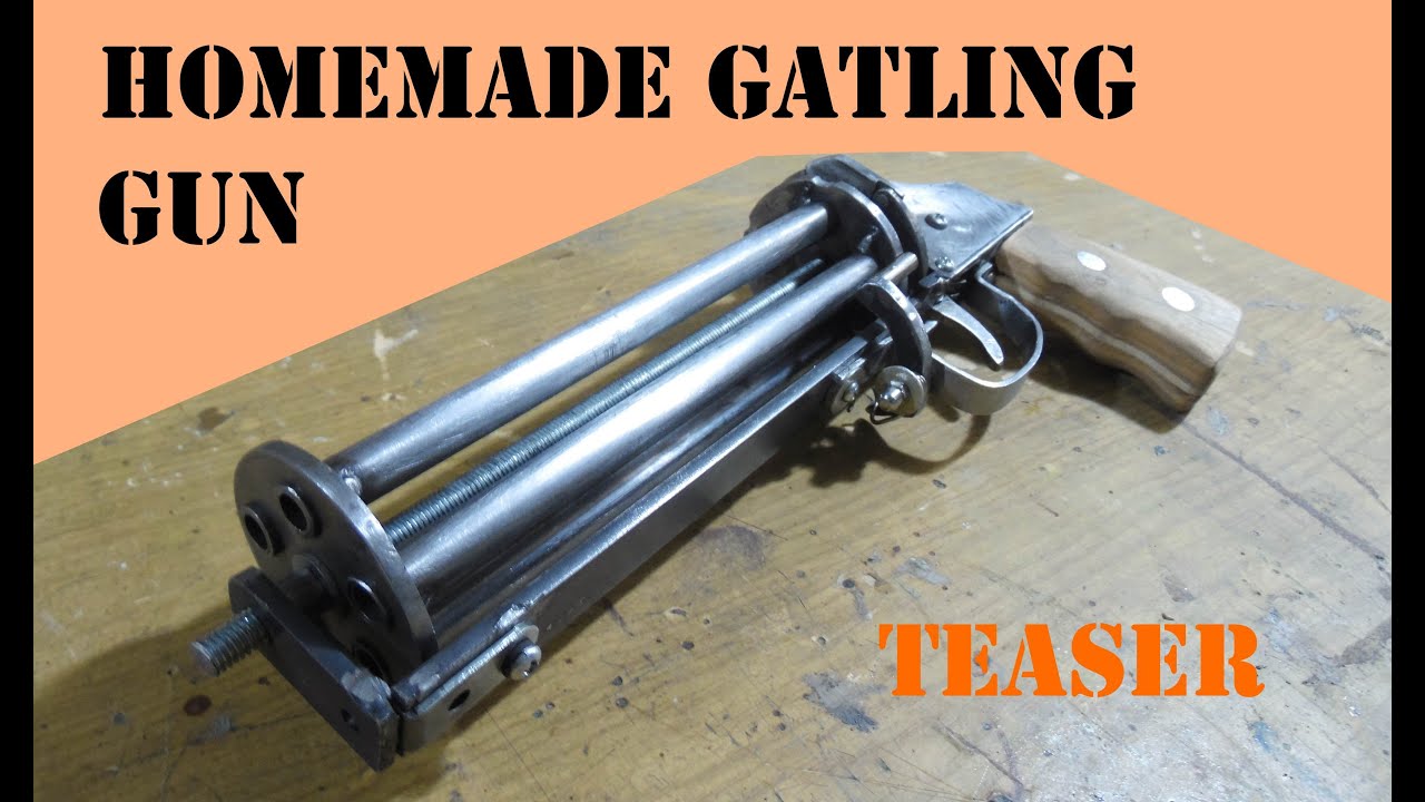 TEASER  : Most insane homemade gun ever made (Hand-Gatling)