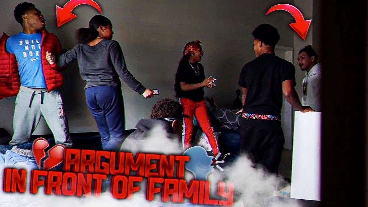 ARGUING IN FRONT OF OUR FAMILY PRANK!! *GETS HEATED*