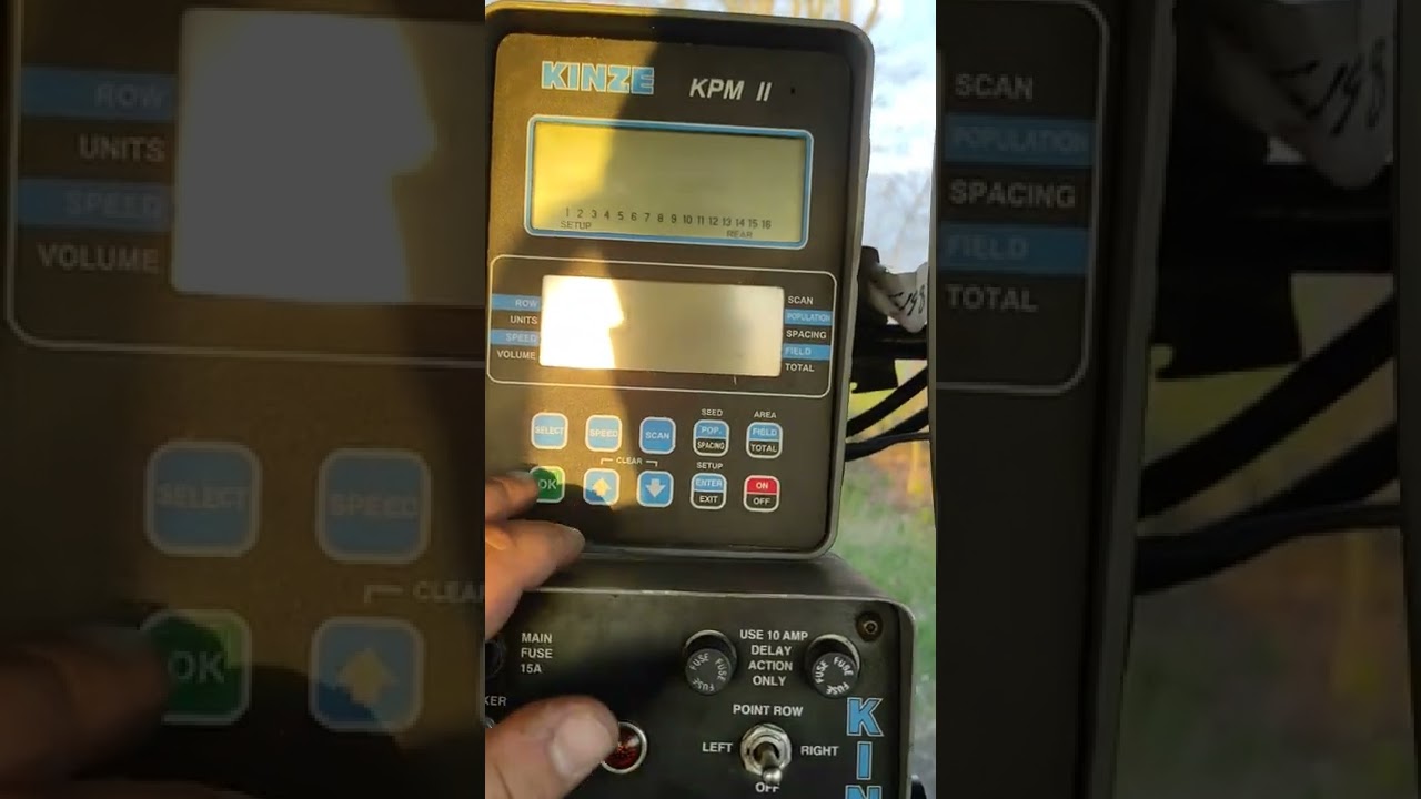 KINZE 3600 монітор KPM 2 калібрування сенсорів
