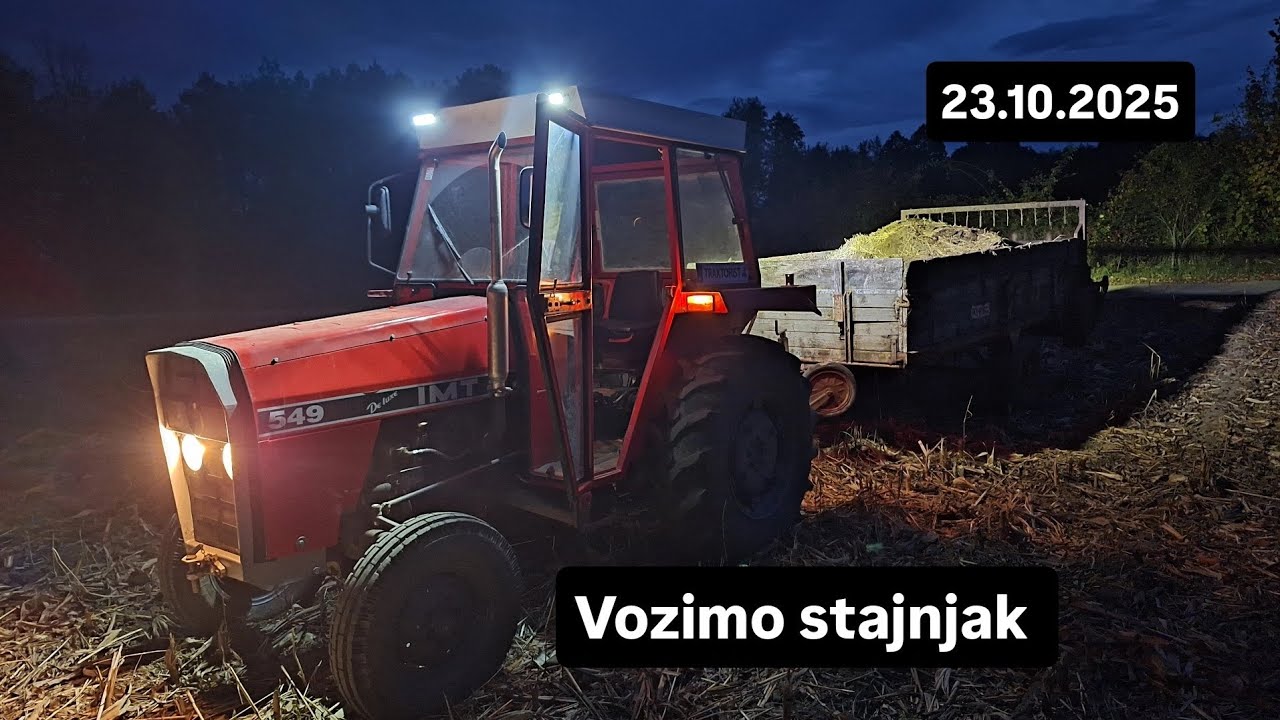Jesenji izvoz stajnjaka pred oranje za ječam sa IMT 549