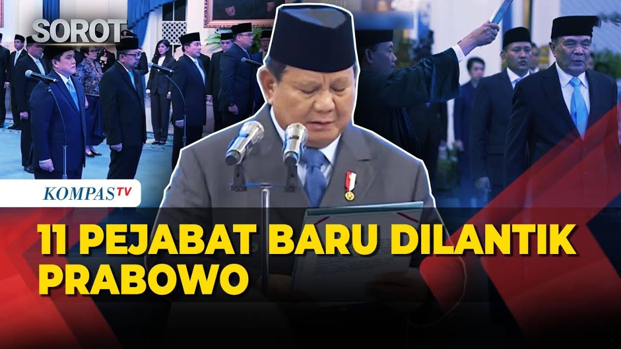 Prabowo Lantik 11 Pejabat Baru Hasil Reshuffle Kabinet, Berikut Daftar Lengkapnya