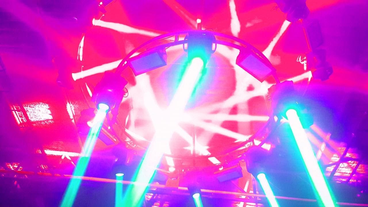 Red Disco Laser Lights for Home | 8 Hours of Flashing Colorful Party Background &bull; 4K 60FPS